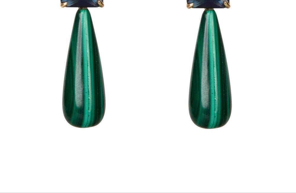 NEW BOUNKIT women's astraea earrings in dark blue